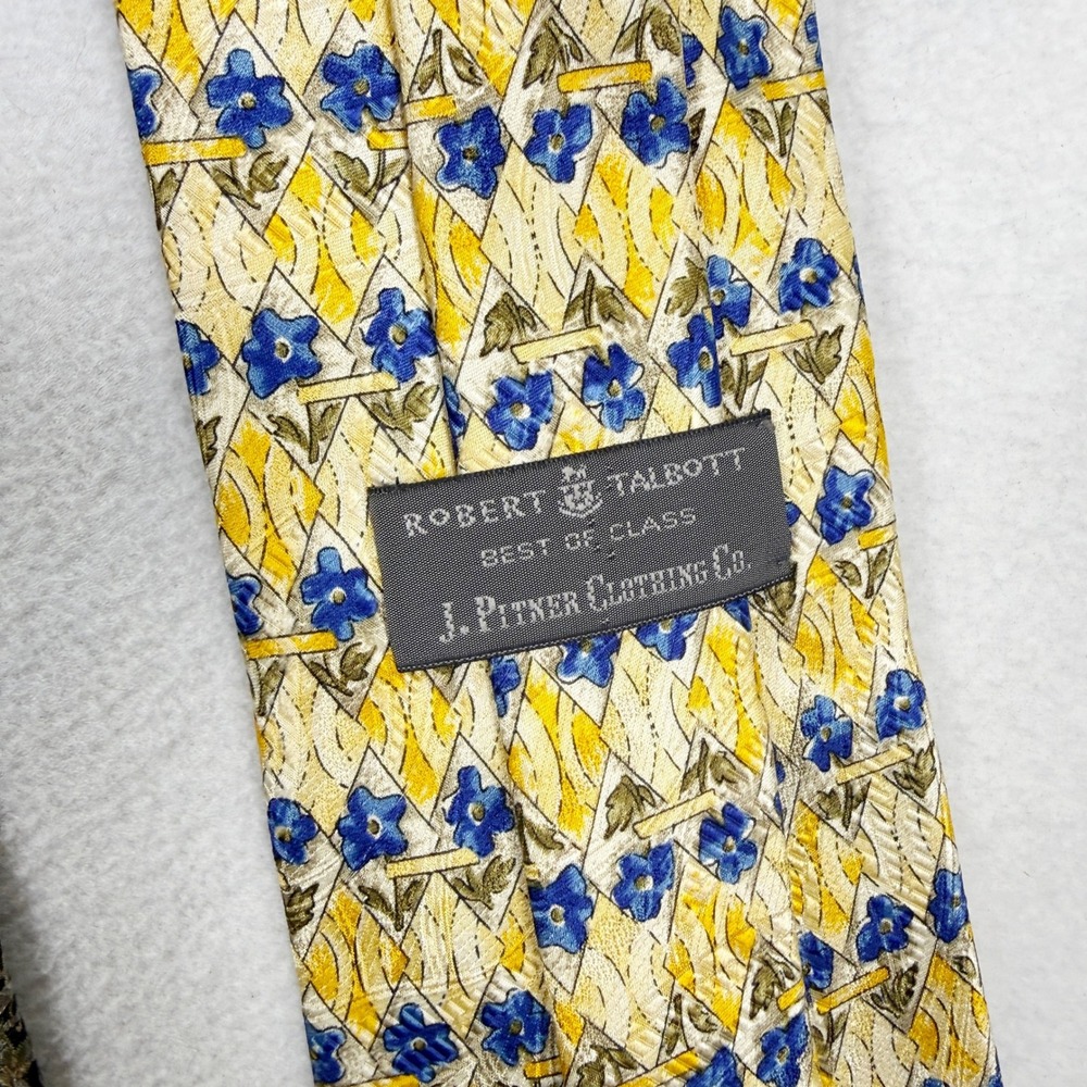 Vintage Designer Ties (Lot of 10 ) - Dior, Oscar, Chadwick, Bagutta, Talbott - Picture 12 of 16